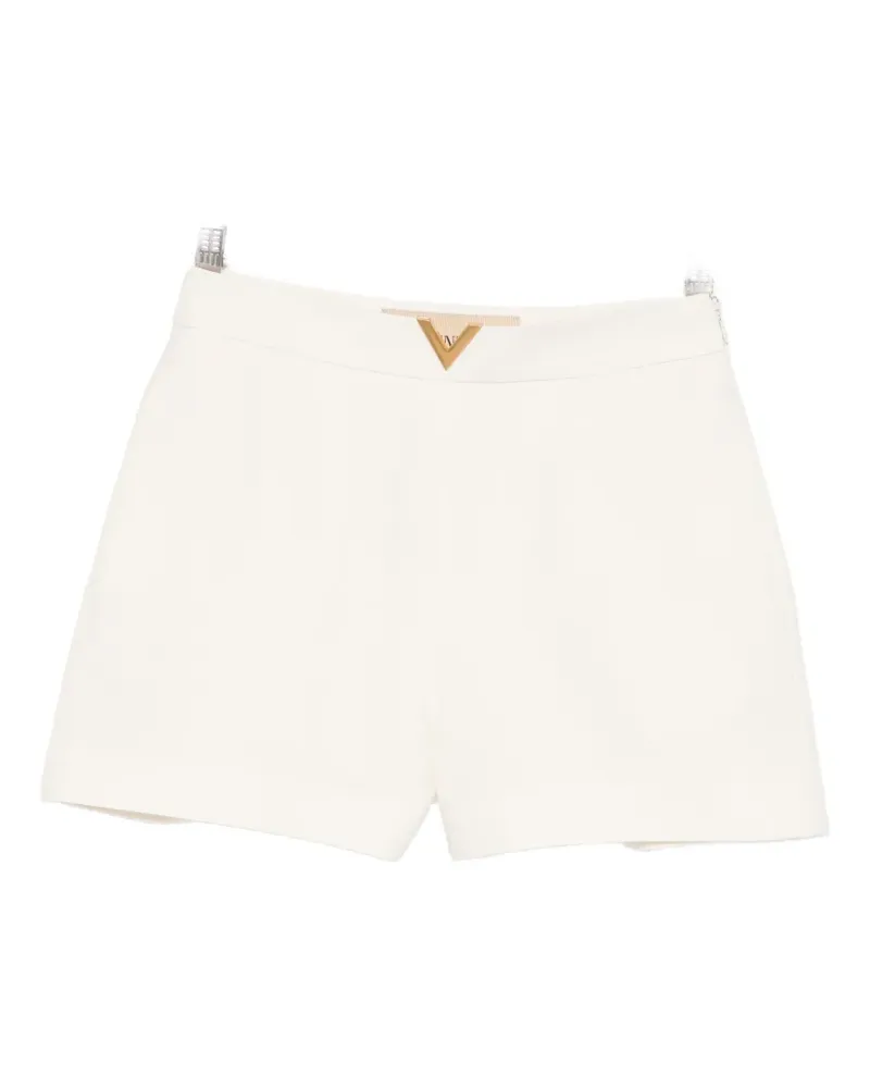 Valentino Garavani logo-detail tailored shorts - Nude Nude