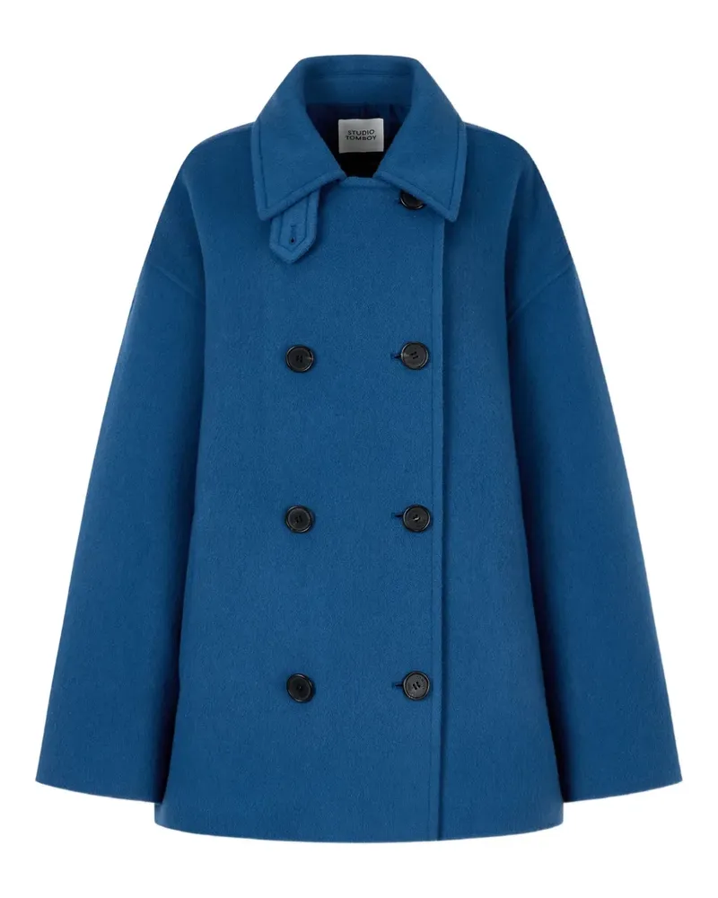 STUDIO TOMBOY button-fastening double-breasted coat - Blau Blau
