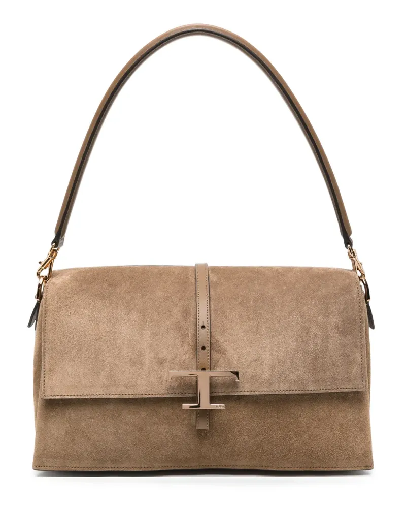 TOD'S T Timeless Schultertasche - Braun Braun