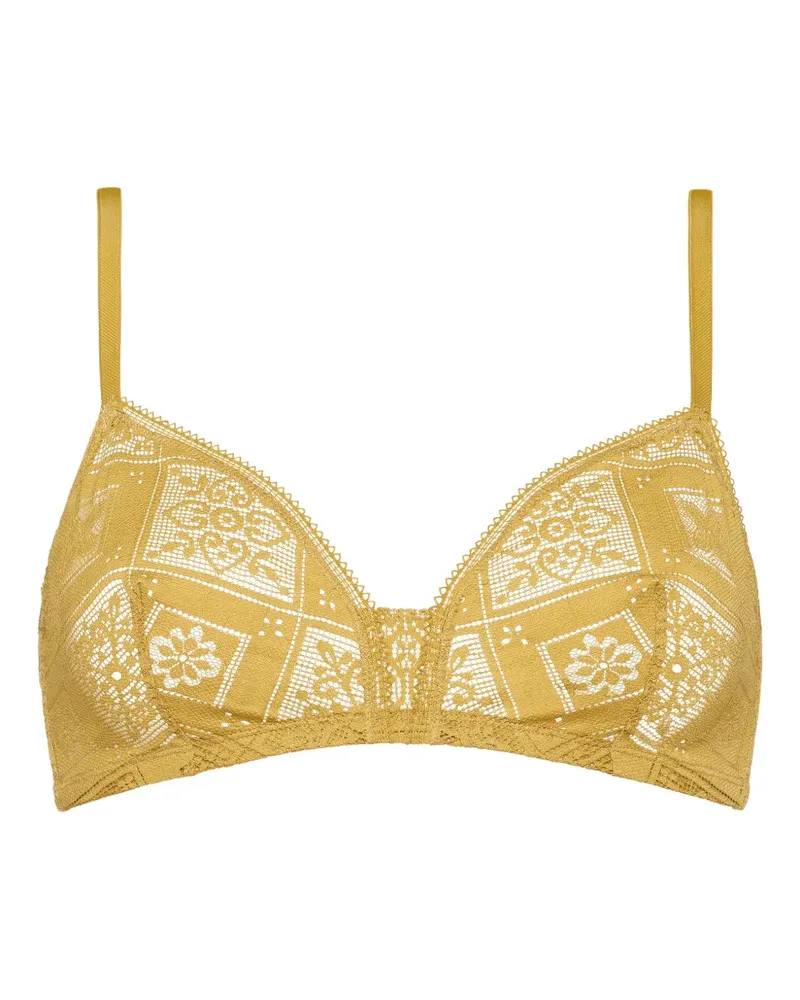 Eres Drahtloser Mosaic Triangel-BH - Gelb Gelb