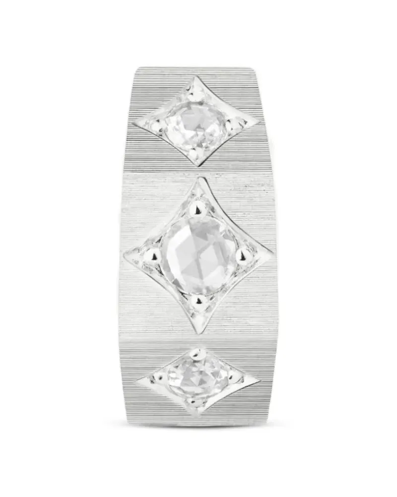 Marie Lichtenberg Ecrou Coco 18kt Weißgoldohrringe - Silber Silber