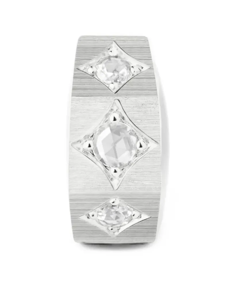 Marie Lichtenberg Ecrou coco 18K white gold earrings - Silber Silber