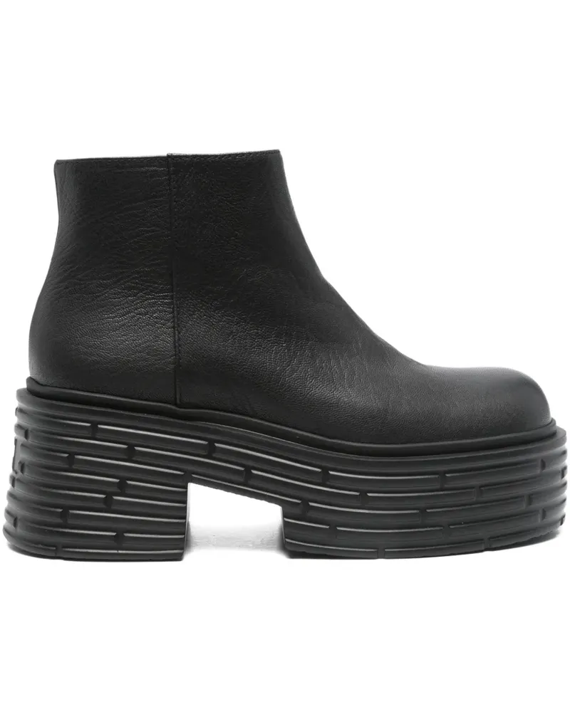 Attilio Giusti Leombruni Stiefeletten mit runder Kappe 70mm - Schwarz Schwarz