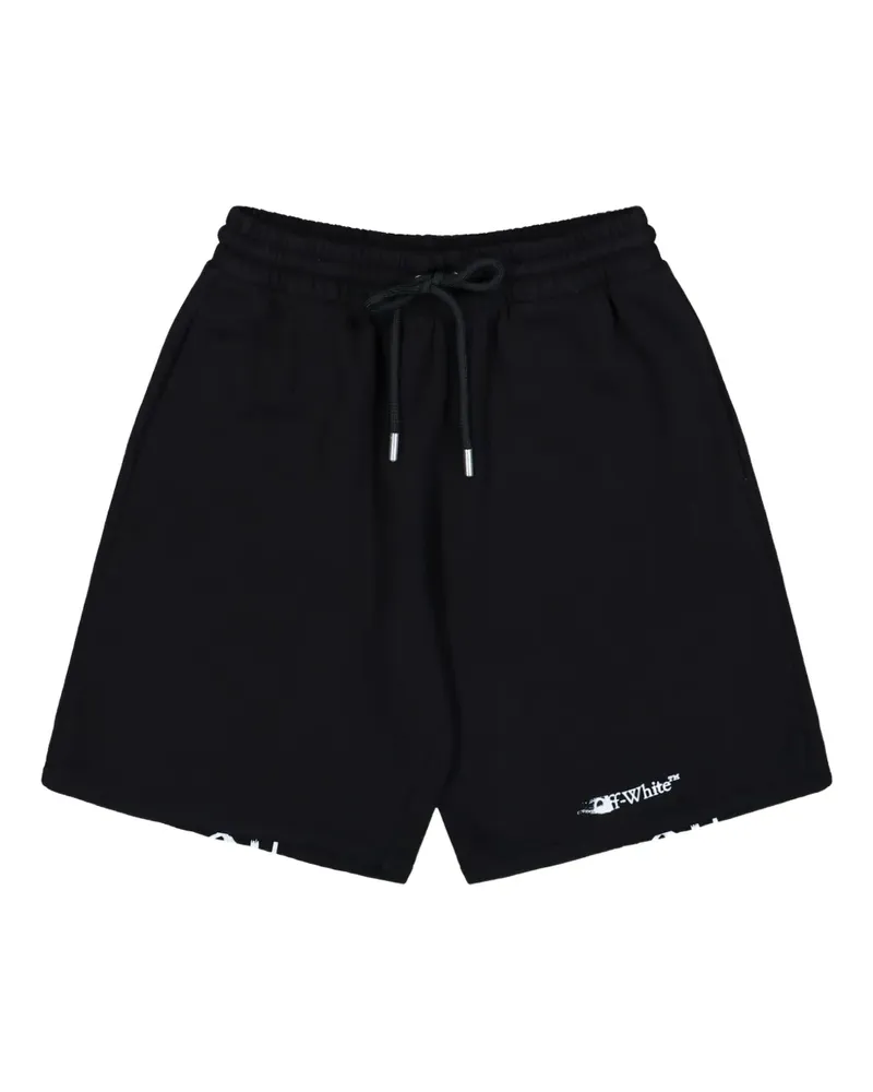 OFF-WHITE Ink Arrow printed track shorts - Schwarz Schwarz
