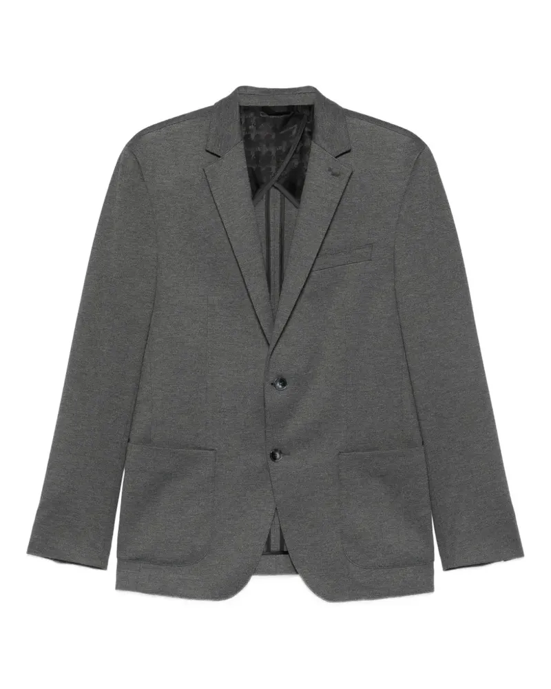 Karl Lagerfeld melange-effect single-breasted blazer - Grau Grau