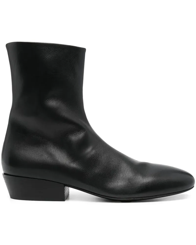 Marsèll Knöchelhohe Lederstiefel - Schwarz Schwarz
