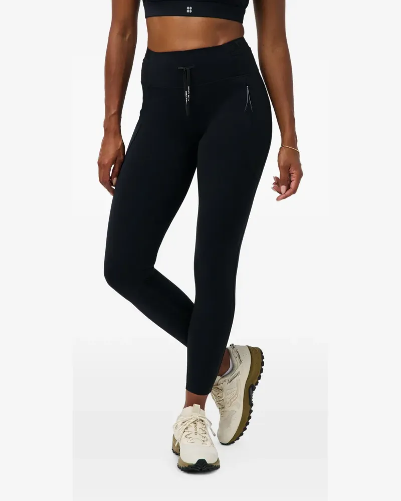 Sweaty Betty Leggings mit Kordelzug - Schwarz Schwarz