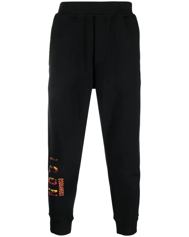 Dsquared2 Jogginghose mit "Icon"-Print - Schwarz Schwarz
