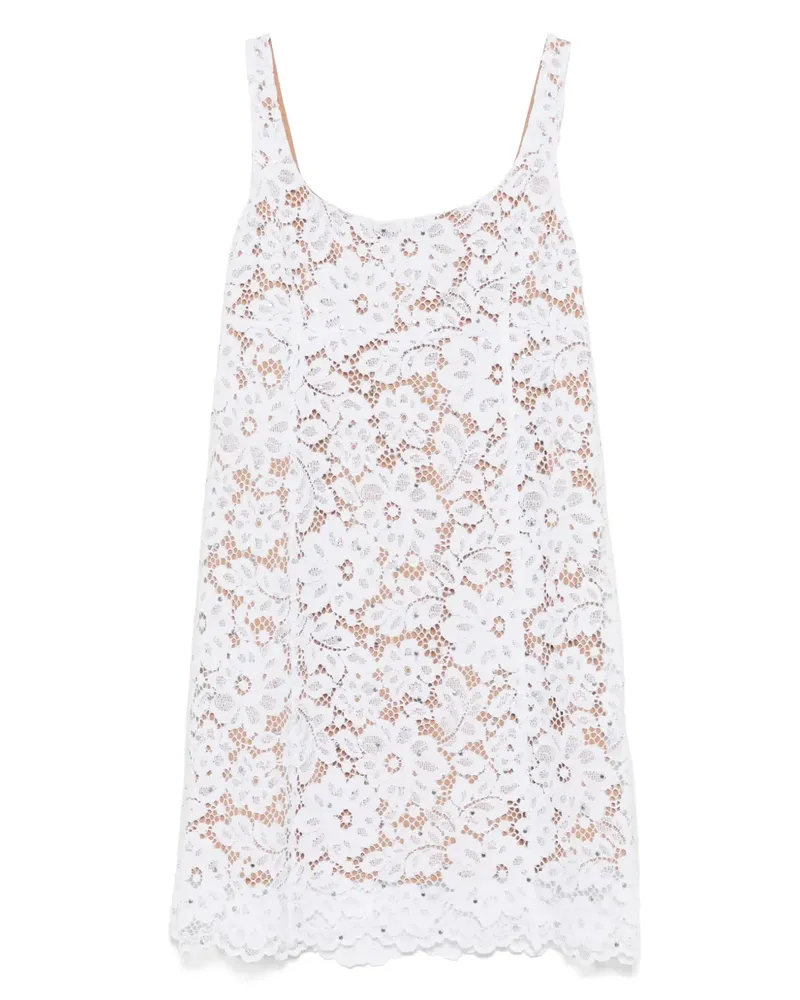 Michael Kors Minikleid mit Nieten - Weiß Weiß