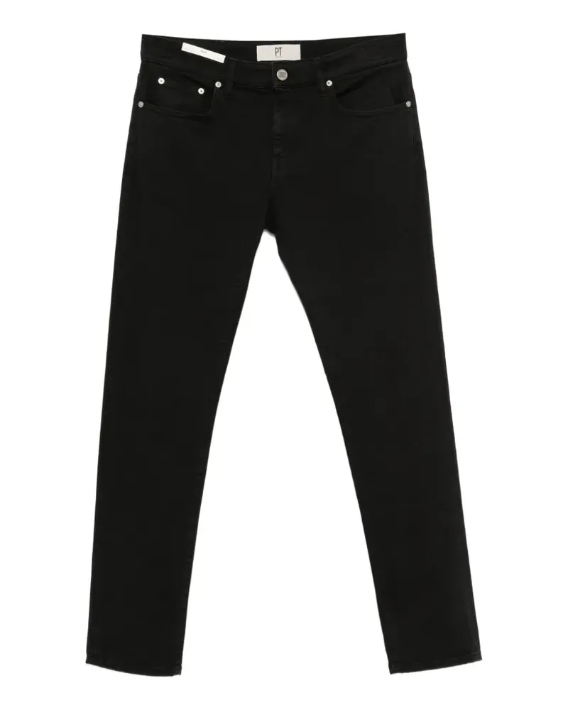 PT TORINO Jeans mit Logo-Patch - Schwarz Schwarz