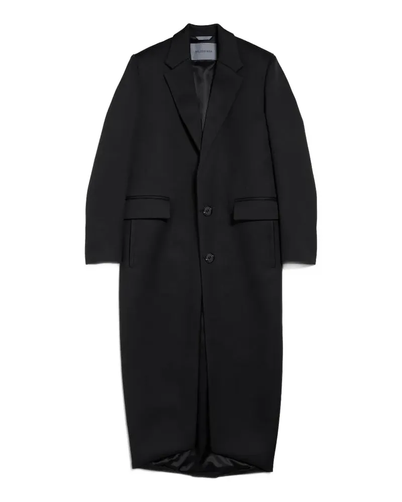 Balenciaga Langer Sackmantel in Schwarz Schwarz