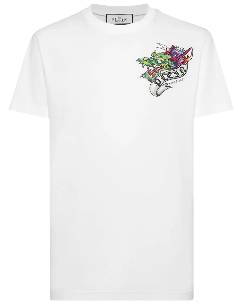 Philipp Plein T-Shirt mit Tattoo-Print - Weiß Weiß