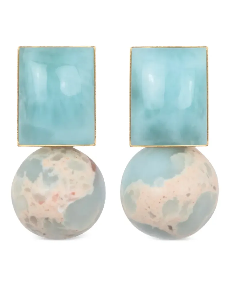 Jennifer Behr Eckige Nyla Ohrringe - Gold Gold