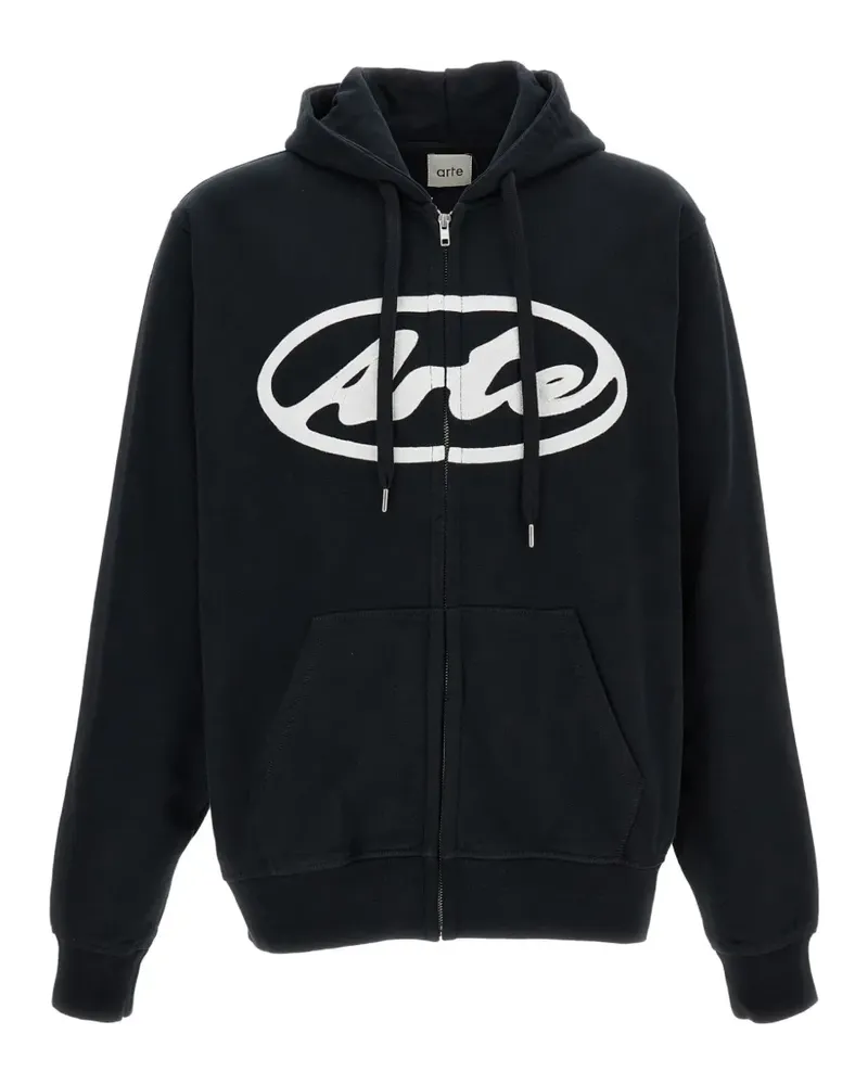 Arte Antwerp Hoodie mit Logo-Stickerei - Schwarz Schwarz