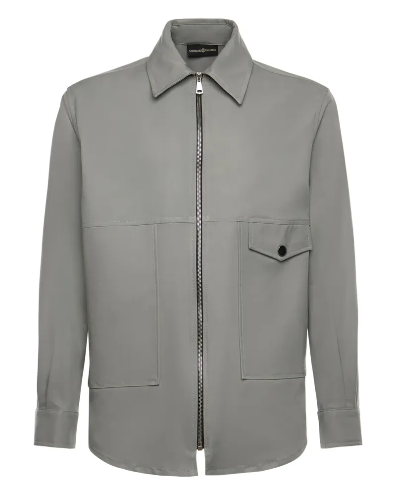 Giuliano Galiano Hemd mit Reißverschluss - Grau Grau