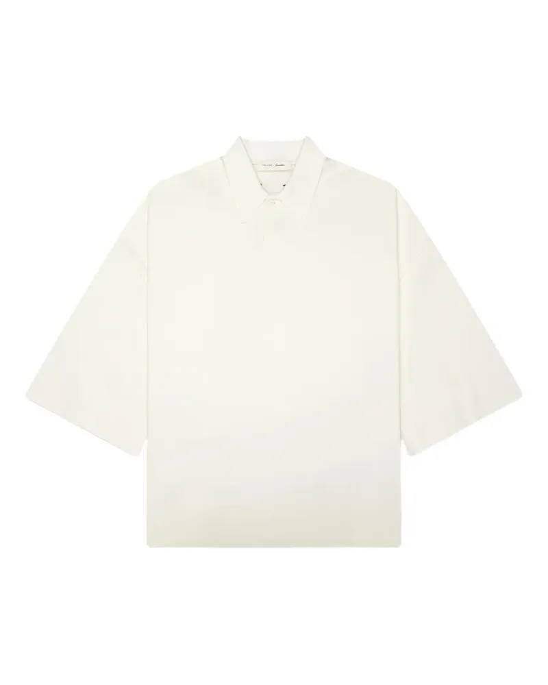Fear of God Essentials 90s cropped polo shirt - Nude Nude