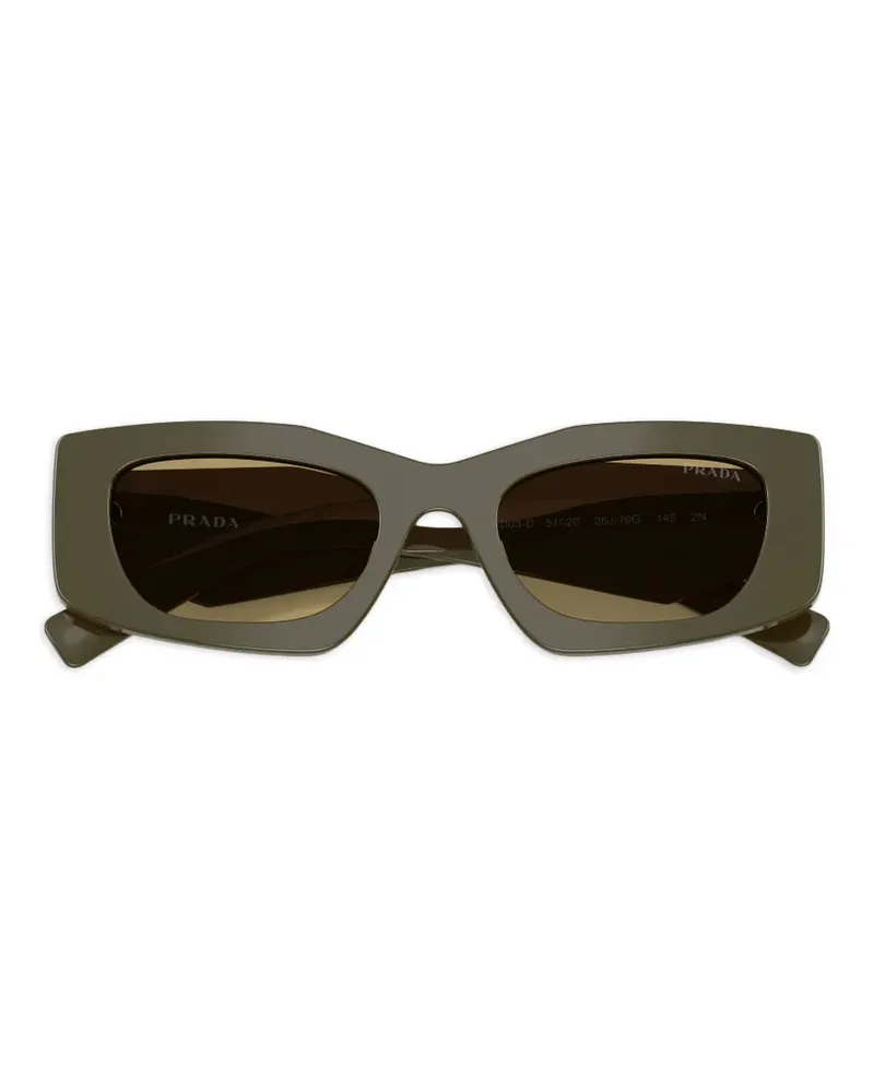 Prada geometric-frame sunglasses - Grün Grün