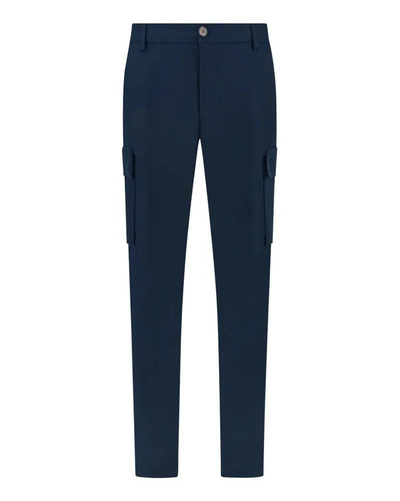 Paul & Shark Gerade Lucca Cargohose aus Schurwolle - Blau Blau