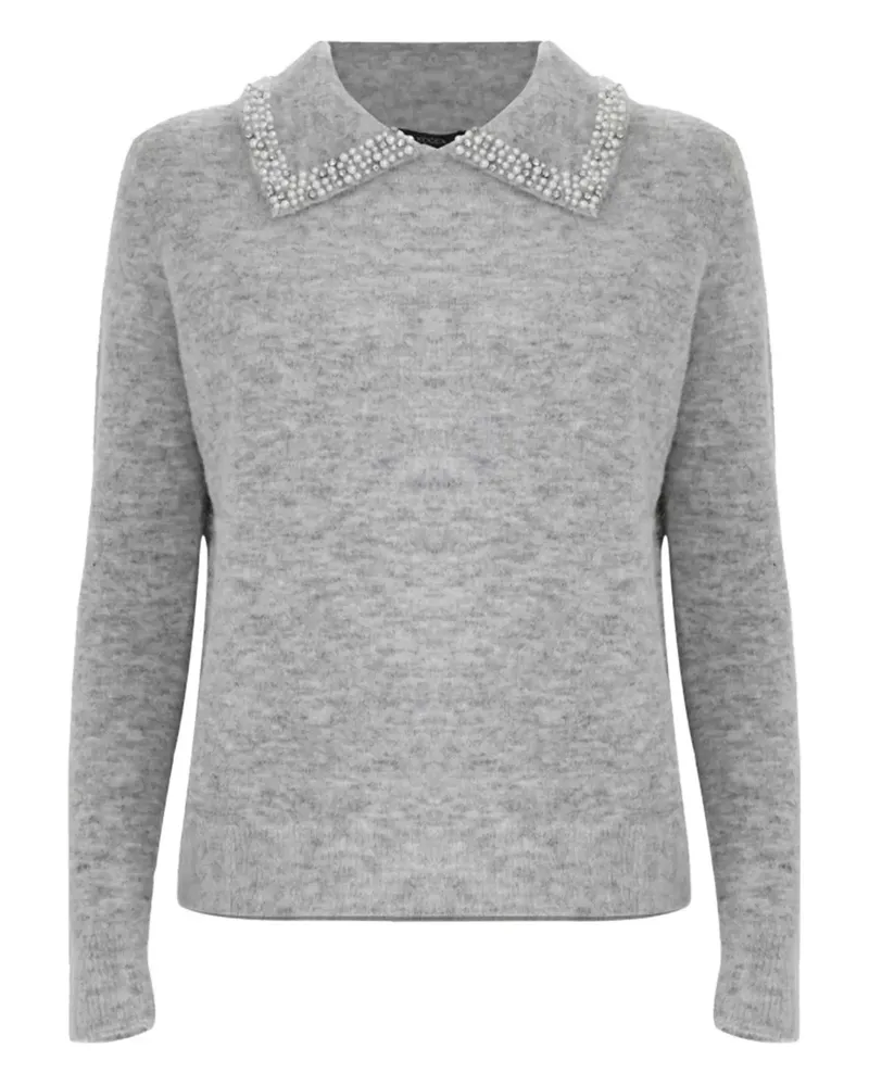 Kocca Aralda beaded-collar sweater - Grau Grau