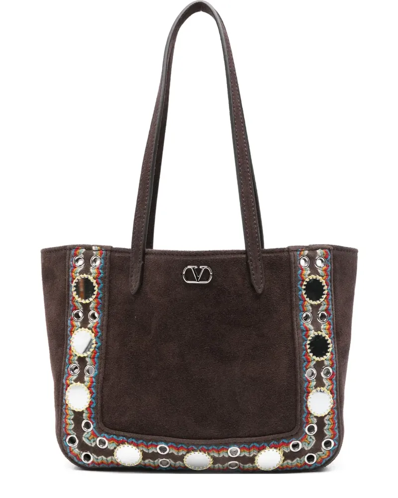 Valentino Garavani Nellcôte Schultertasche - Braun Braun