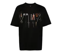 T-Shirt mit Werkzeug-Print