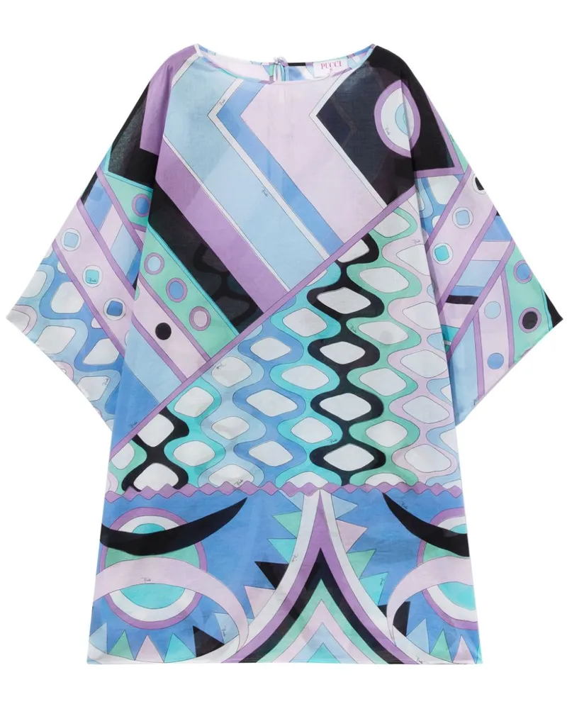 Emilio Pucci Seidenkleid mit Vivara-Print - Blau Blau