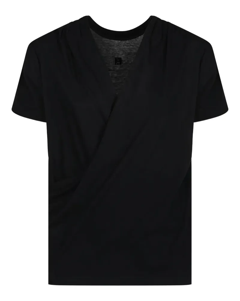 Givenchy T-Shirt mit Logo-Patch - Schwarz Schwarz