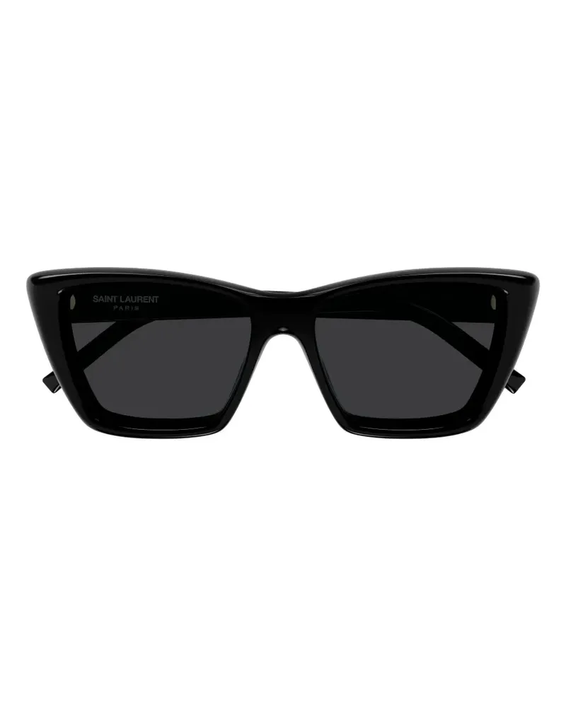 Saint Laurent SL 276 Mica Plump Cat-Eye-Sonnenbrille - Schwarz Schwarz