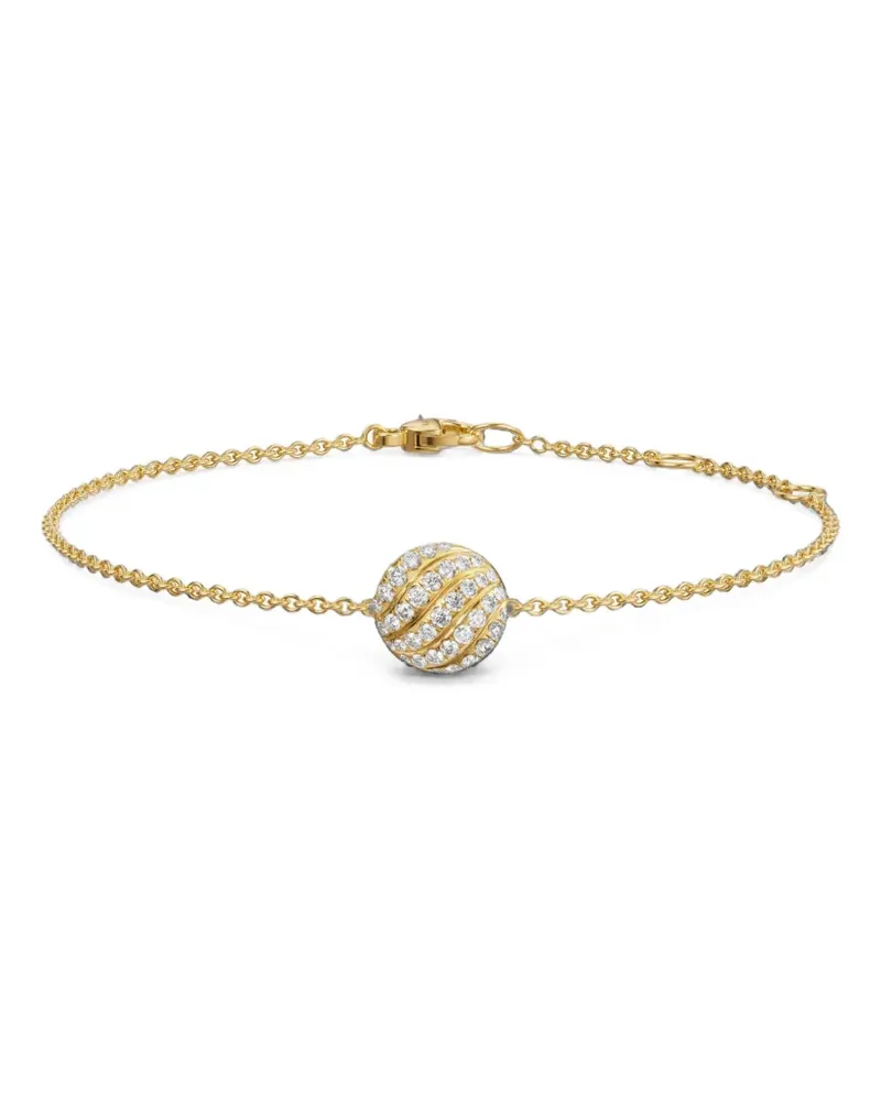 David Yurman Sculpted Cable Armband mit Diamant - Gold Gold