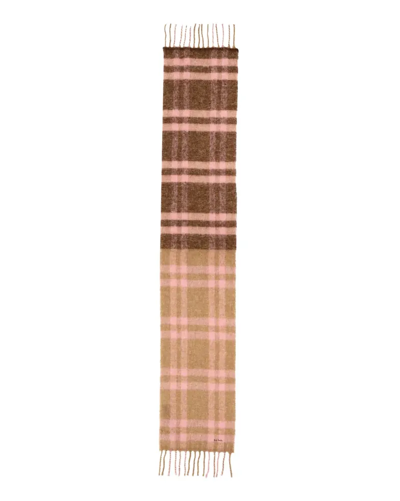 Paul Smith fringed check scarf - Braun Braun