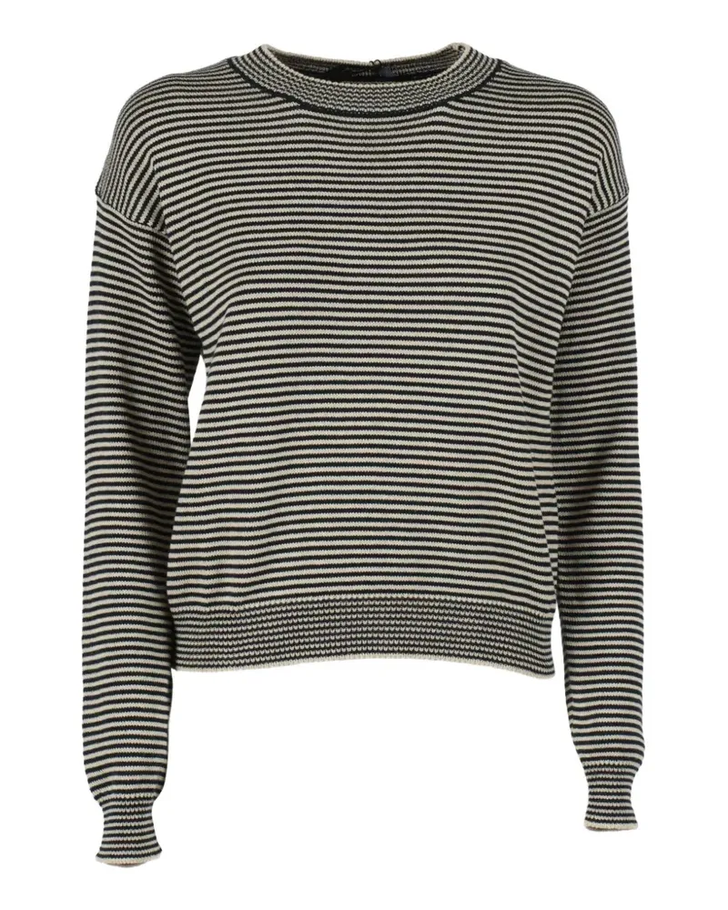 Max Mara striped long-sleeve top - Schwarz Schwarz