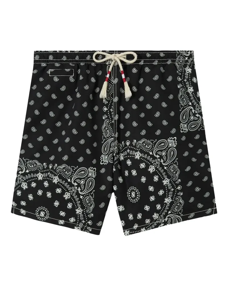 MC2 Saint Barth Caprese paisley-print swim shorts - Schwarz Schwarz