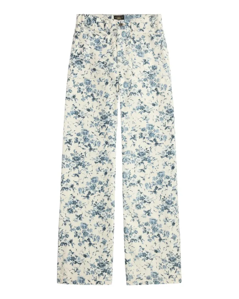 Ralph Lauren Jeans mit Blumenprint - Nude Nude