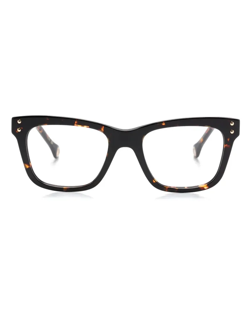 Carolina Herrera New York Brille mit eckigem Gestell - Schwarz Schwarz