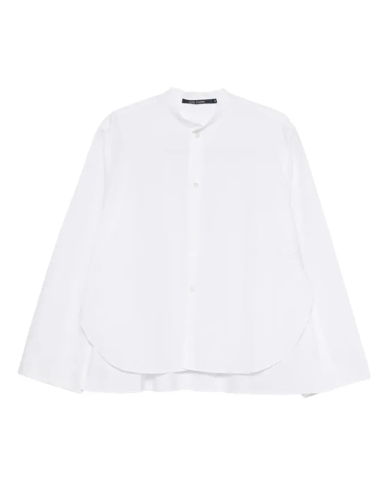 Sofie D'Hoore band-collar curved-hem shirt - Weiß Weiß