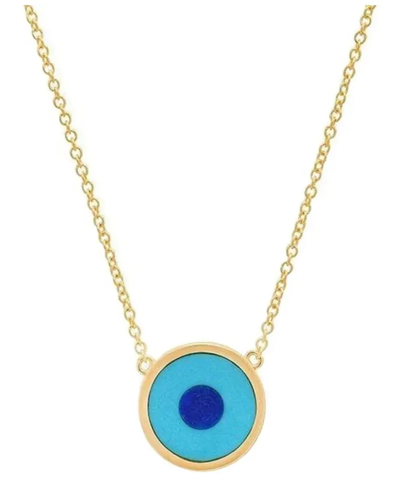 Jennifer Meyer 18kt Evil Eye Gelbgoldhalskette Gold