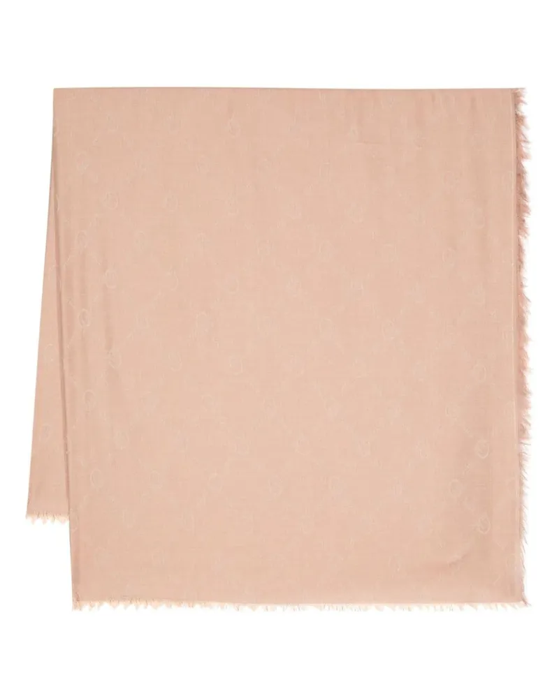 Pinko Jacquard-Schal mit Logo Nude