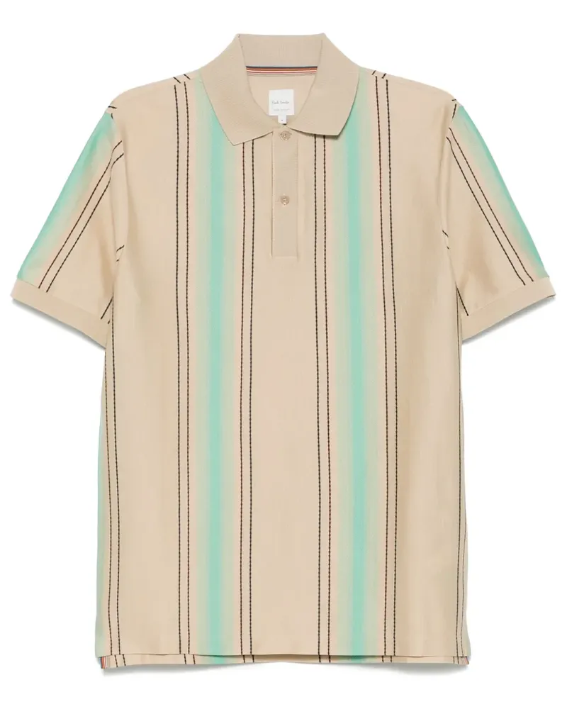 Paul Smith Gestreiftes Poloshirt - Nude Nude