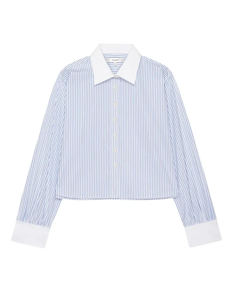 Frame Denim Gestreiftes Hemd - Blau Blau