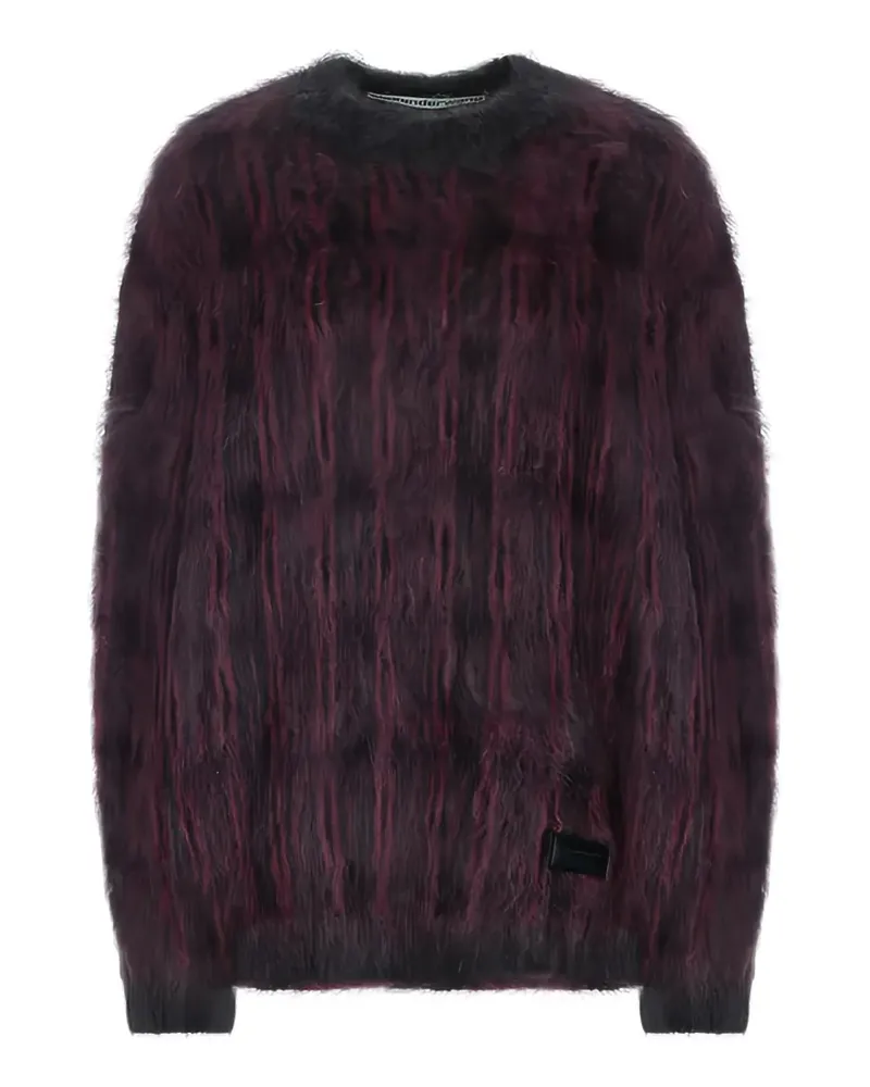 Alexander Wang plaid brushed-knit sweater - Rosa Rosa