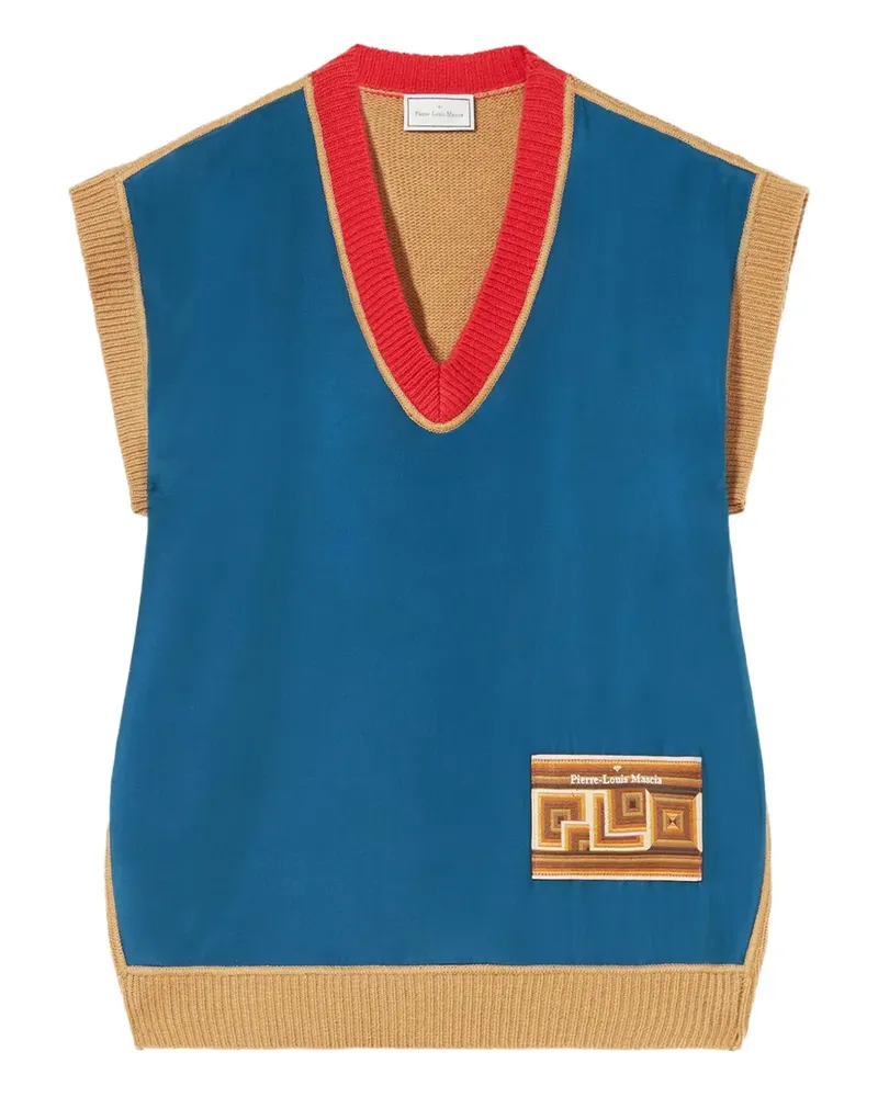 Pierre-Louis Mascia Pullover mit V-Ausschnitt - Blau Blau