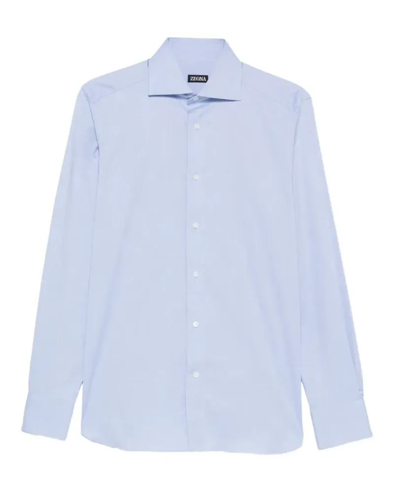 Ermenegildo Zegna Hemd mit Spreizkragen - Blau Blau