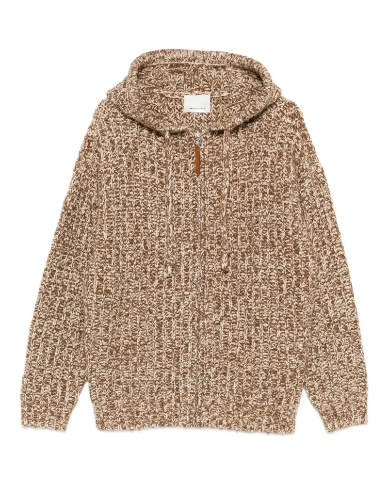 Isabel Marant zip-fastening hoodie - Braun Braun