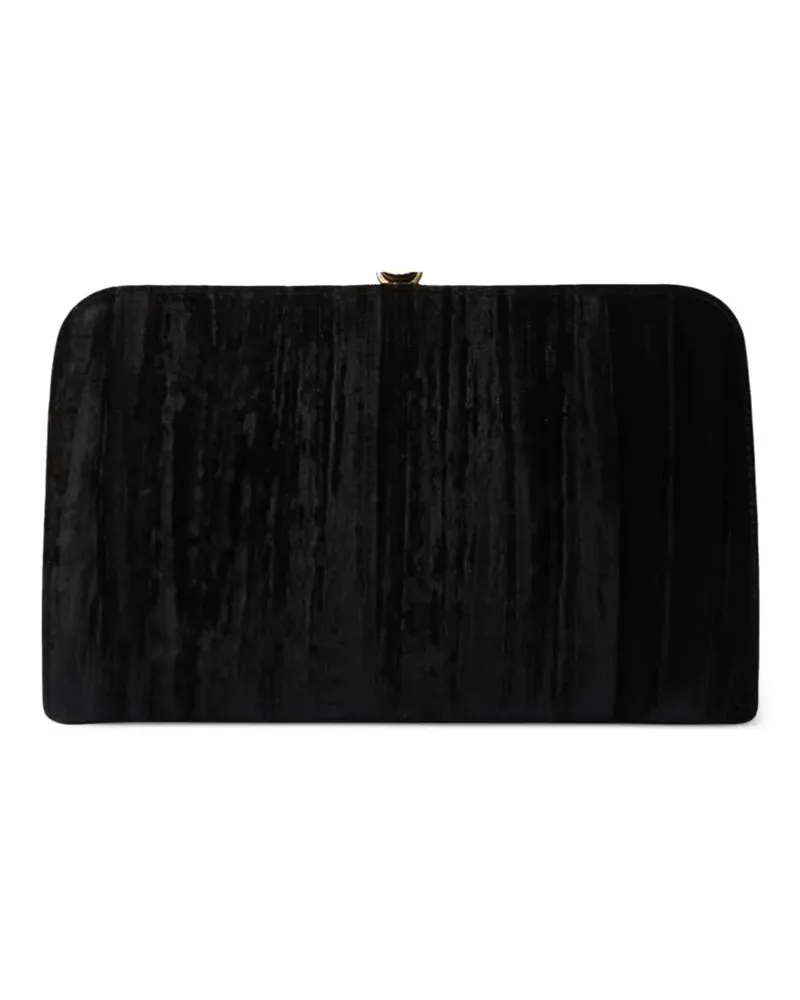 Furla Clutch mit Crushed-Effekt - Schwarz Schwarz