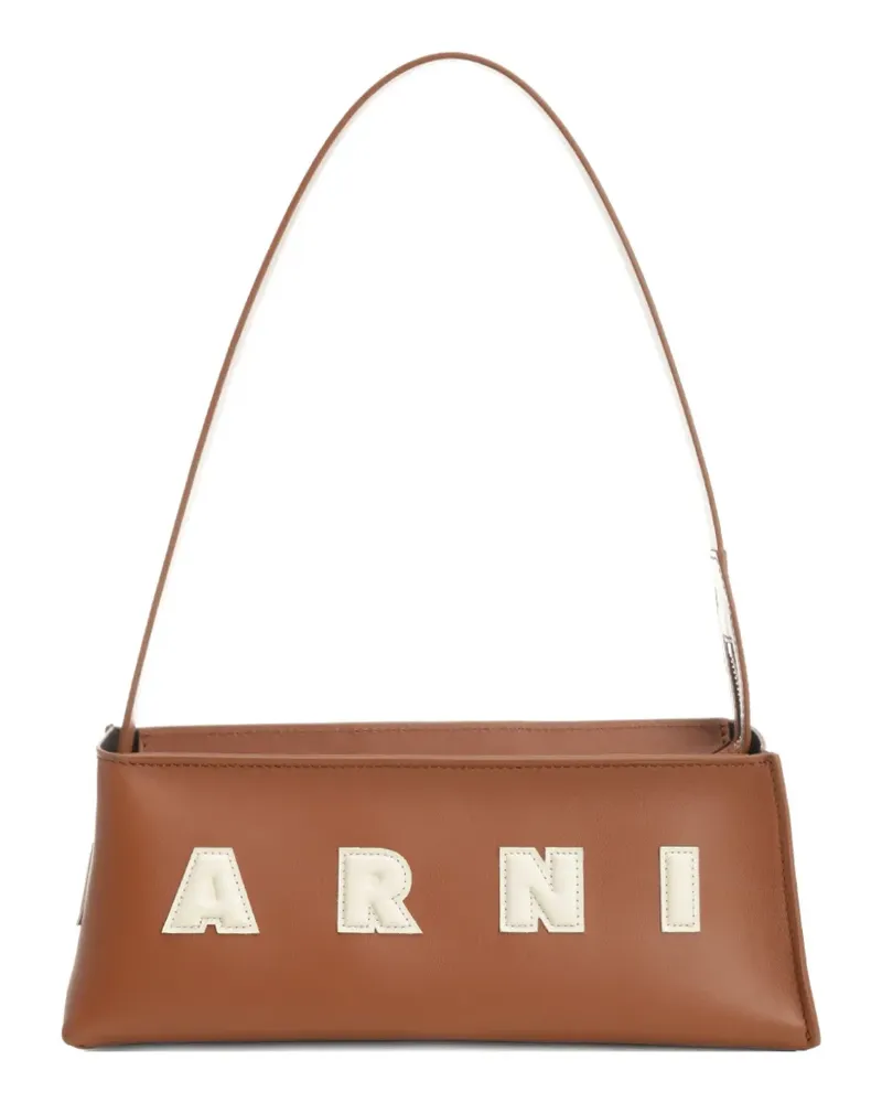 Marni Schultertasche aus Leder - Braun Braun