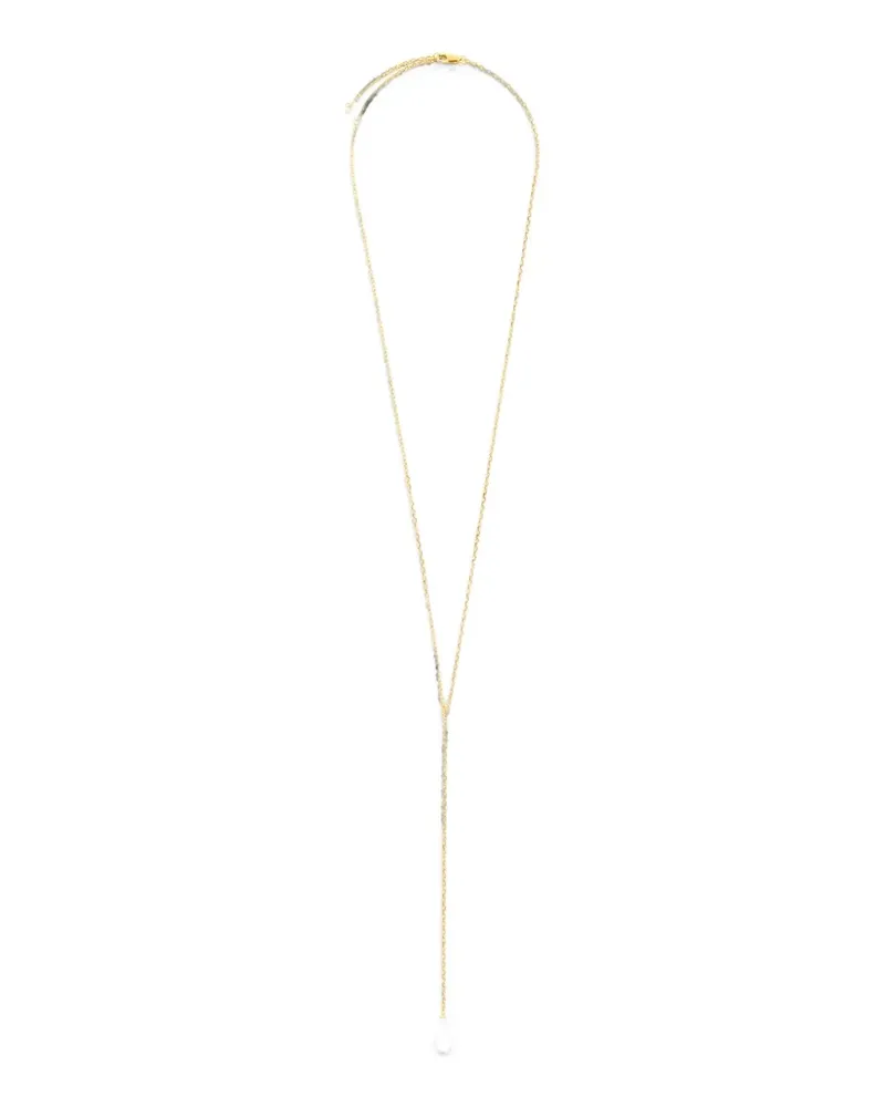 Totême crystal-pendant Y-chain necklace - Gold Gold