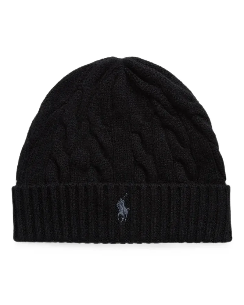 Ralph Lauren cable-knit wool-cashmere beanie - Schwarz Schwarz