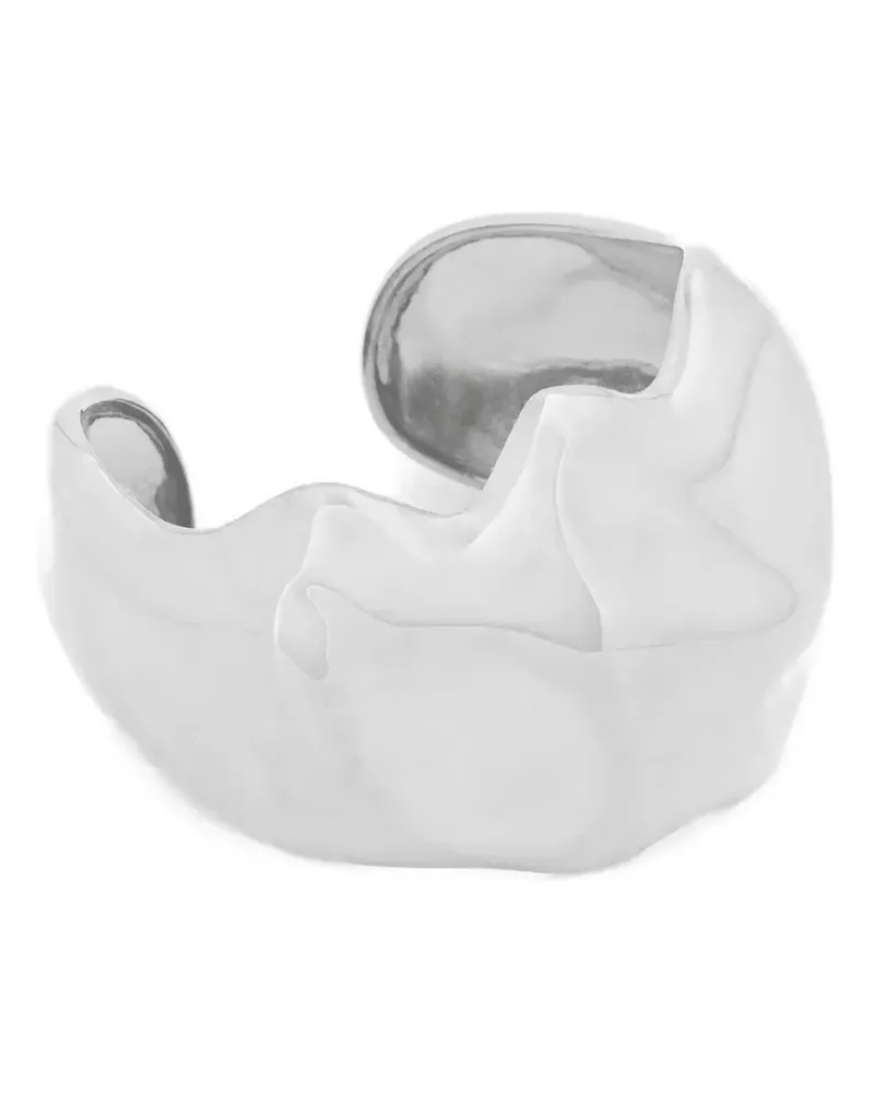 Naked Wolfe Xena textured bangle - Silber Silber