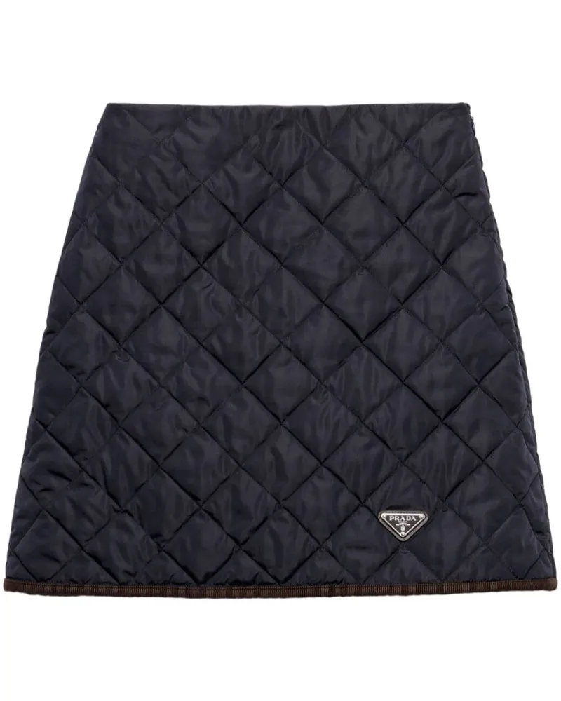 Prada Minirock aus leichtem Re-Nylon - Blau Blau