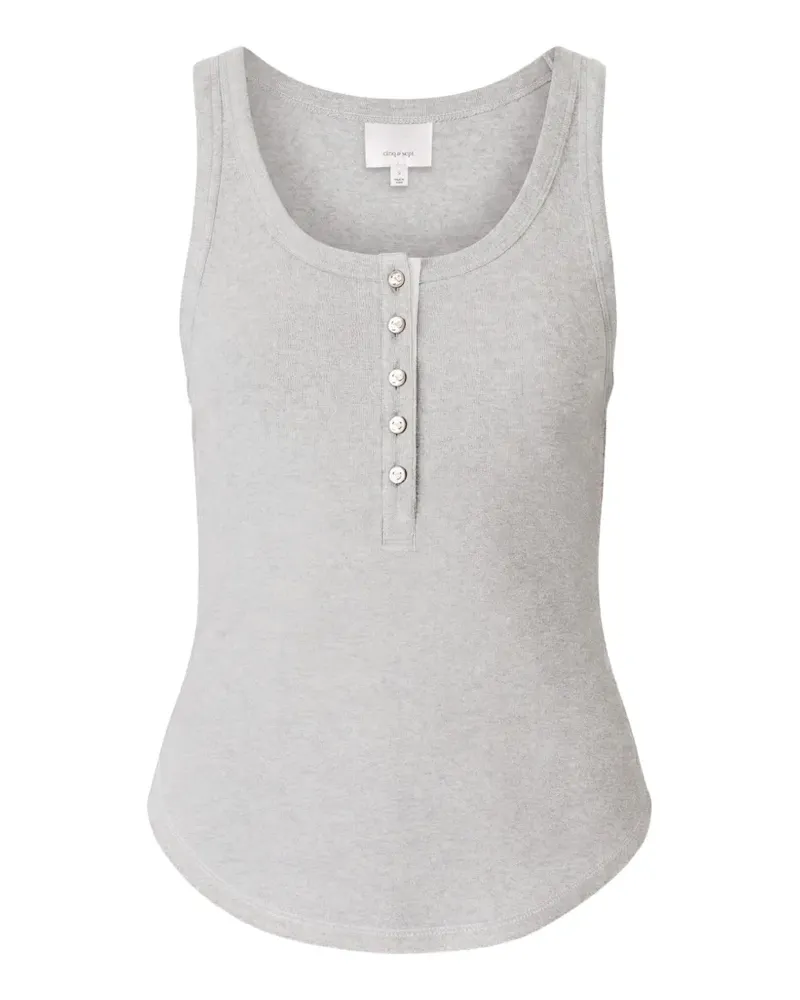 Cinq à Sept Geripptes Ripley Tanktop - Grau Grau